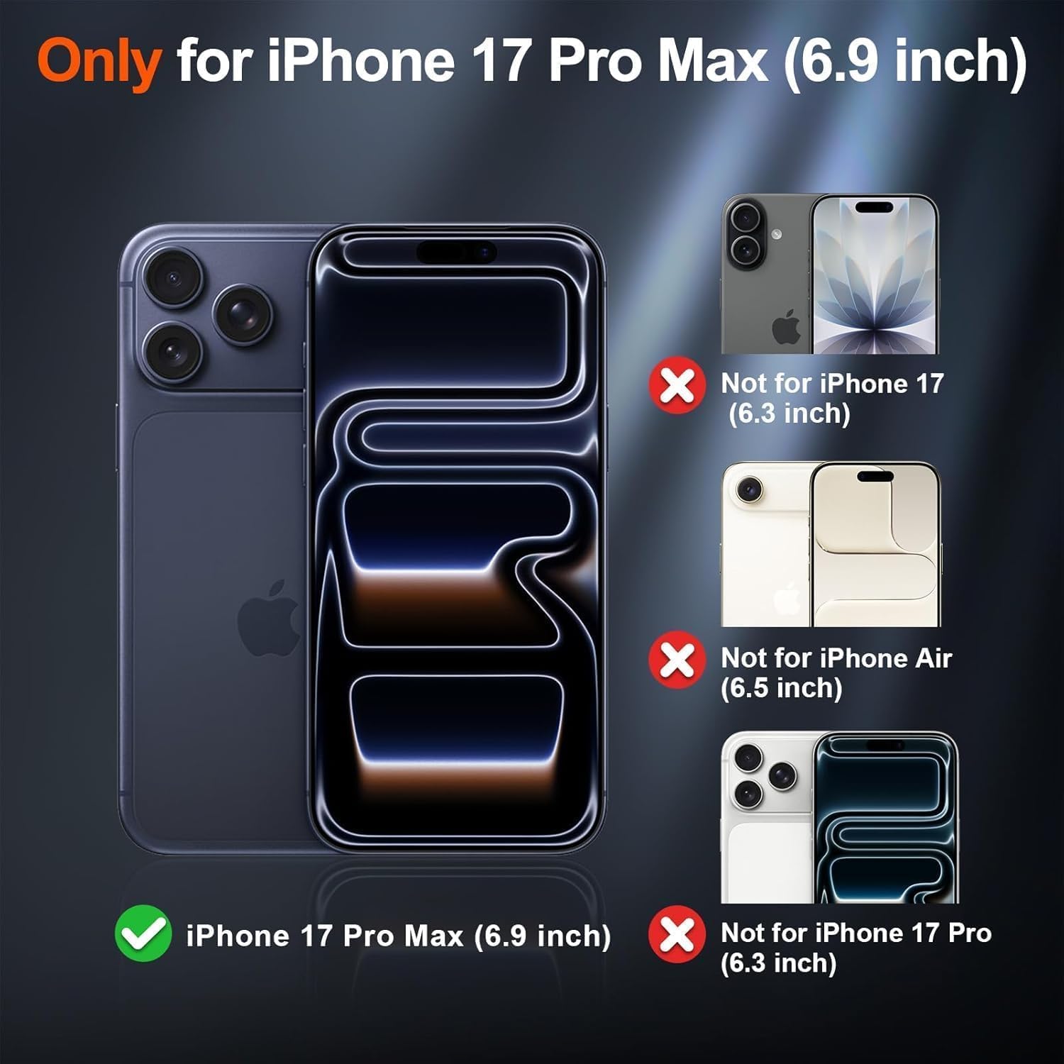 Detalle de GeeKe Magnetic Case for iPhone 17 Pro Max with MagSafe — Black (LZ2)