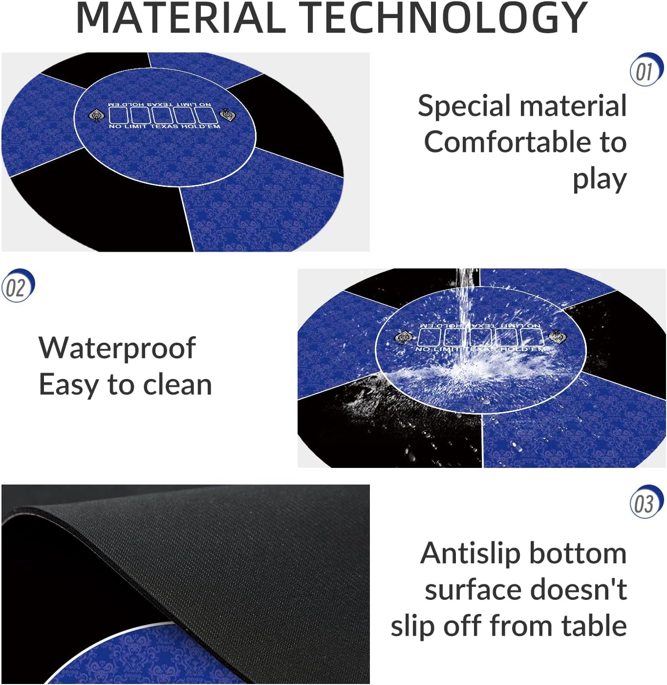 Detalle de Nuveti Poker Mat Rubber