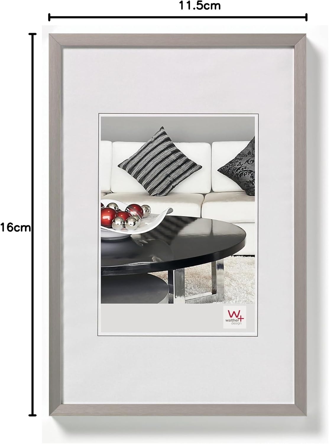 Detalle de Walther Design cornice acciaio 10 × 15 cm, Sedia in alluminio AJ015D