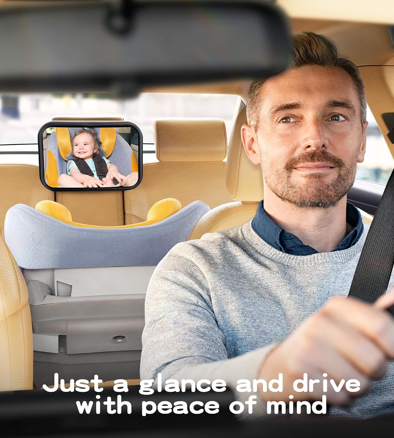 Thumbnail 6 de TAZENI BBJ-02 Baby Car Mirror with 360° Rotation and Stable Hook Clip
