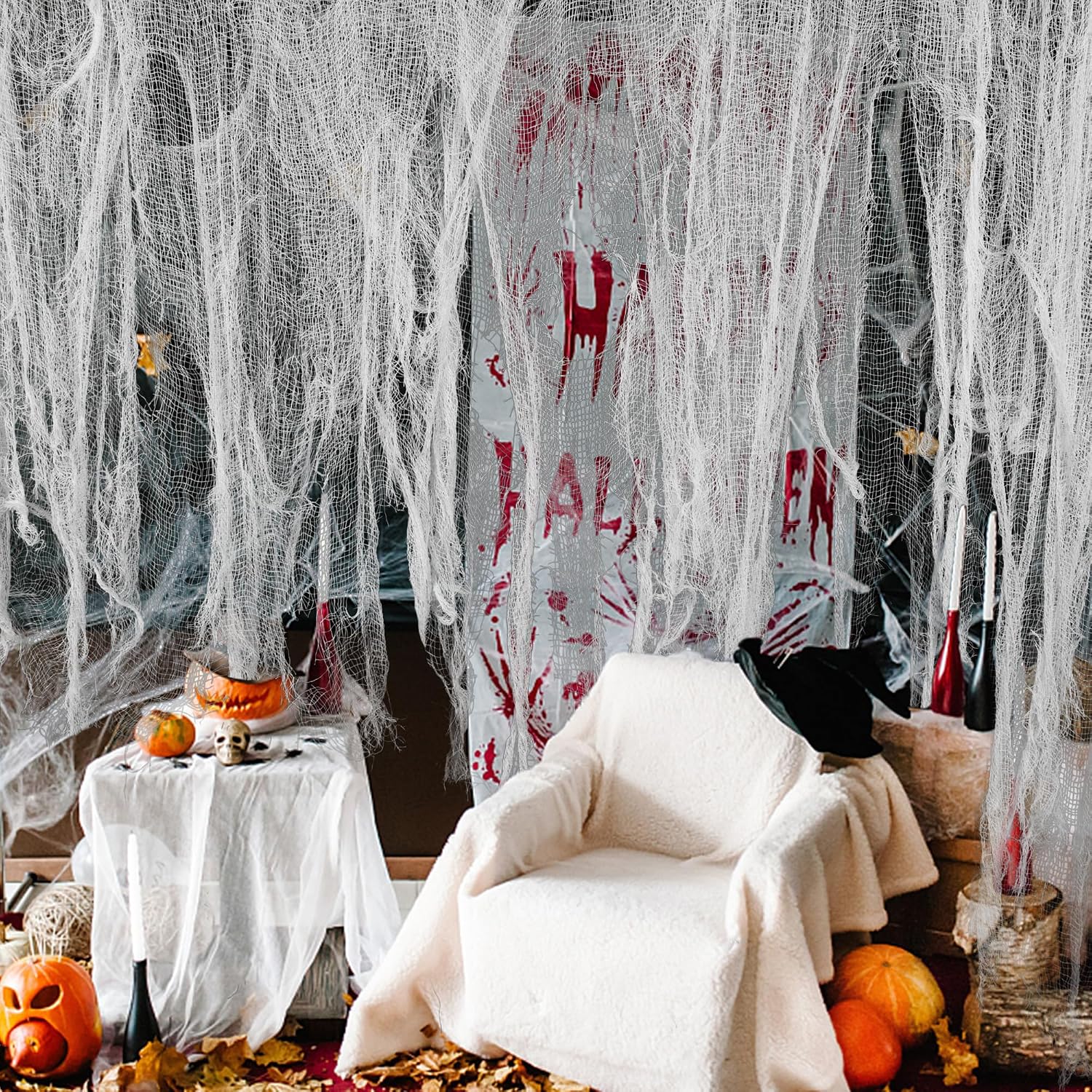 Thumbnail 5 de Creepy Cloth Halloween Decoration, 200 x 59 Inches