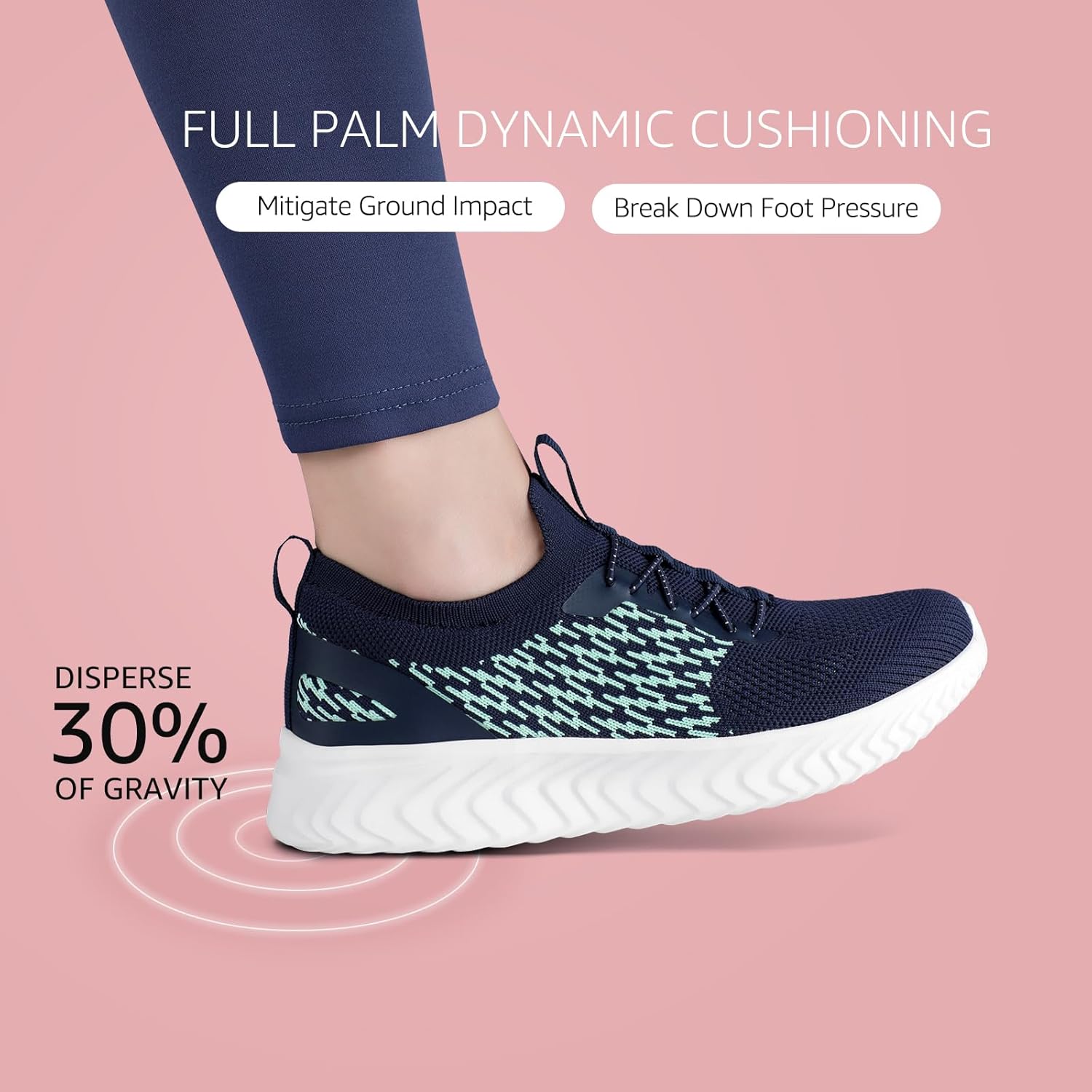 Thumbnail 5 de HKR Womens Trainers Memory Foam Slip On Shoes – Lightweight Casual Walking Shoes for Women