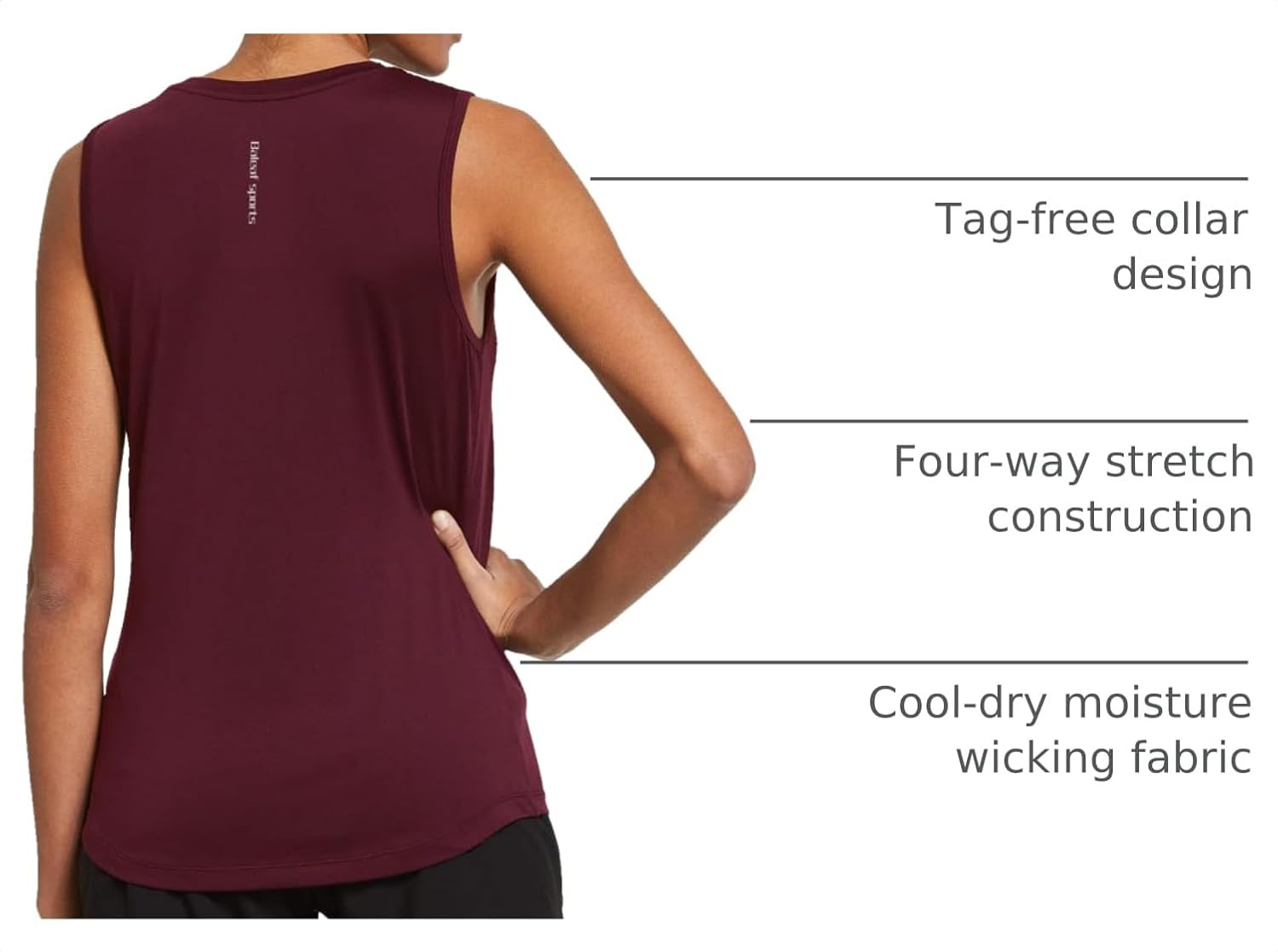 Detalle 2 de baleaf Workout Tank Tops