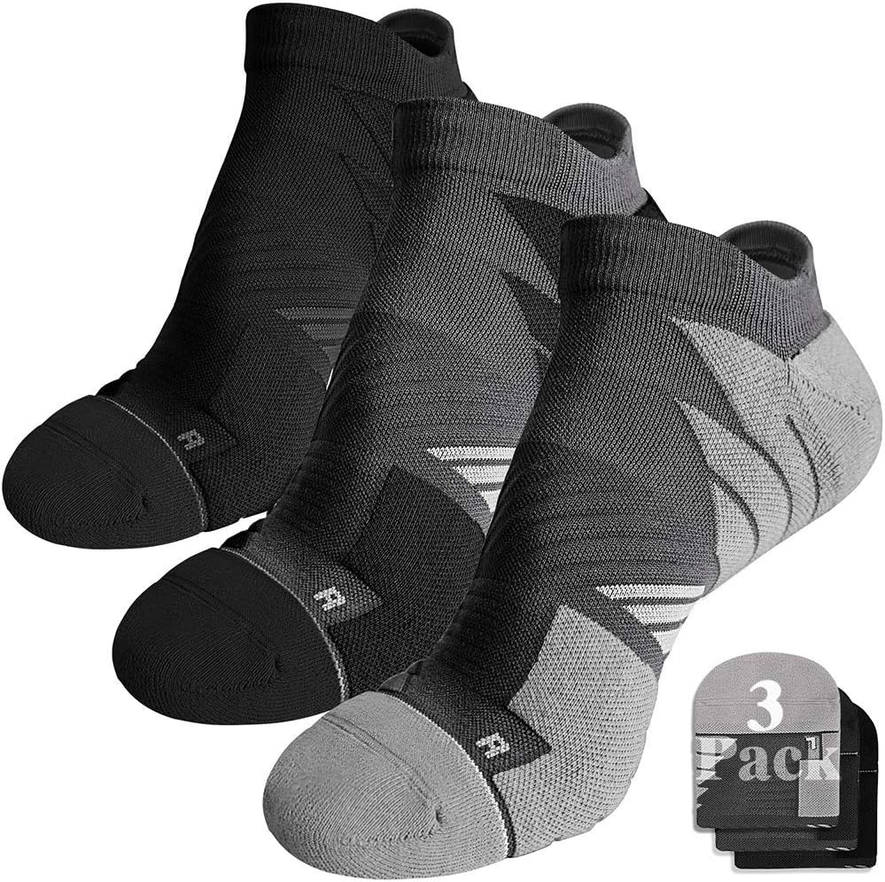 Detalle de Hylaea No Show Running Athletic Anti-Blister Socks with Wicking Coolmax and Seamless Toe