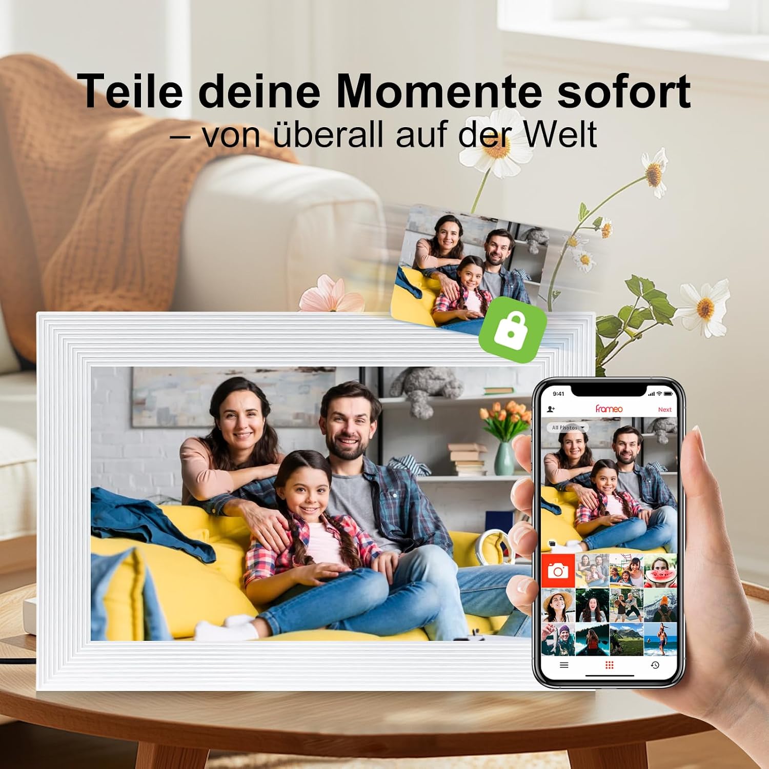 Detalle de Digitaler Bilderrahmen WLAN Frameo 10,1 Zoll