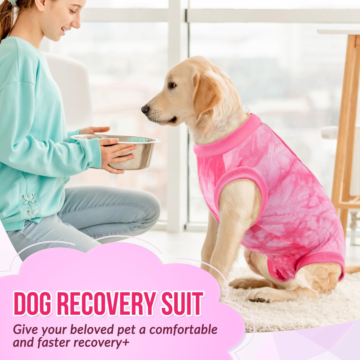 Thumbnail 6 de Eyein Dog Surgery Recovery Suit: Adjustable, Comfortable Spay/Neuter Recovery Onesie for Dogs