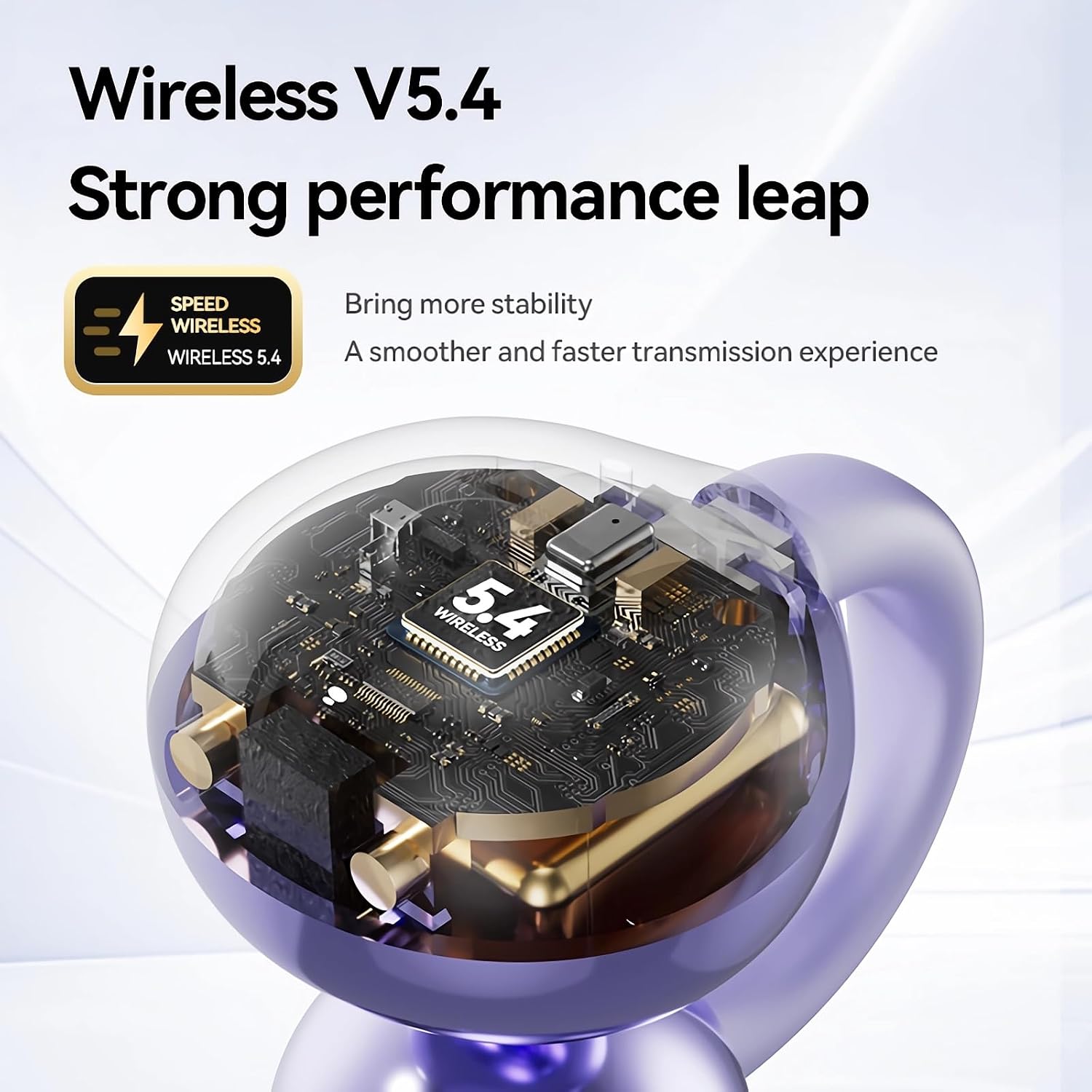 Detalle 1 de PTHTECHUS Open Ear Bluetooth-Kopfhörer mit 4,3 g