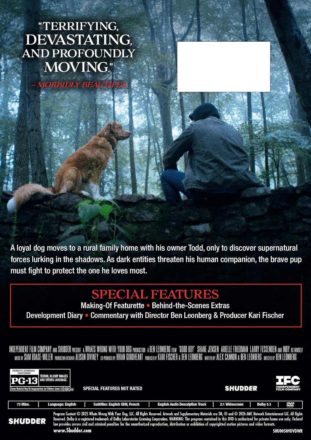 Detalle 2 de Good Boy SHU00589DVD DVD, Widescreen Horror Movie with Bonus Features