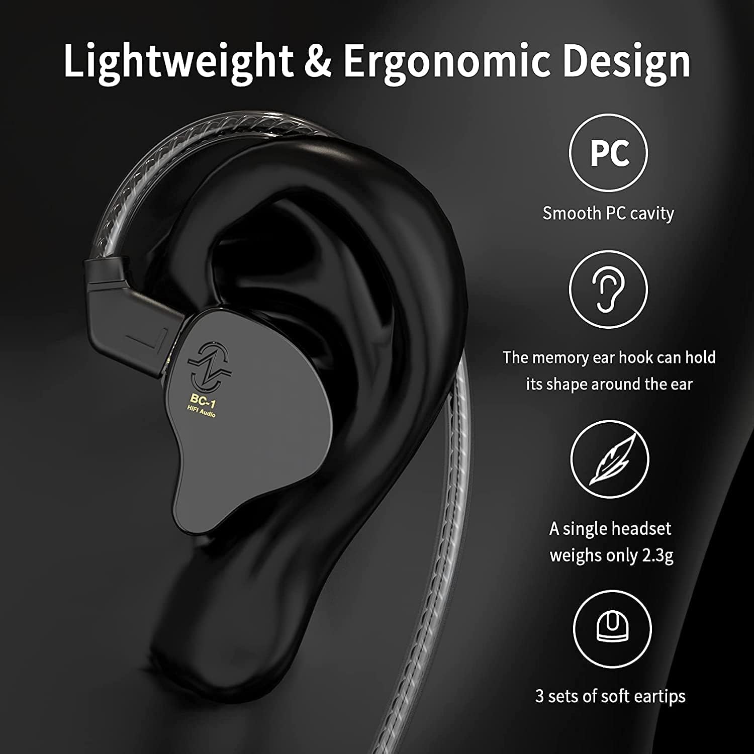 Thumbnail 3 de CCZ Melody Hybrid Dual Driver Earbuds 1BA+1DD 📧