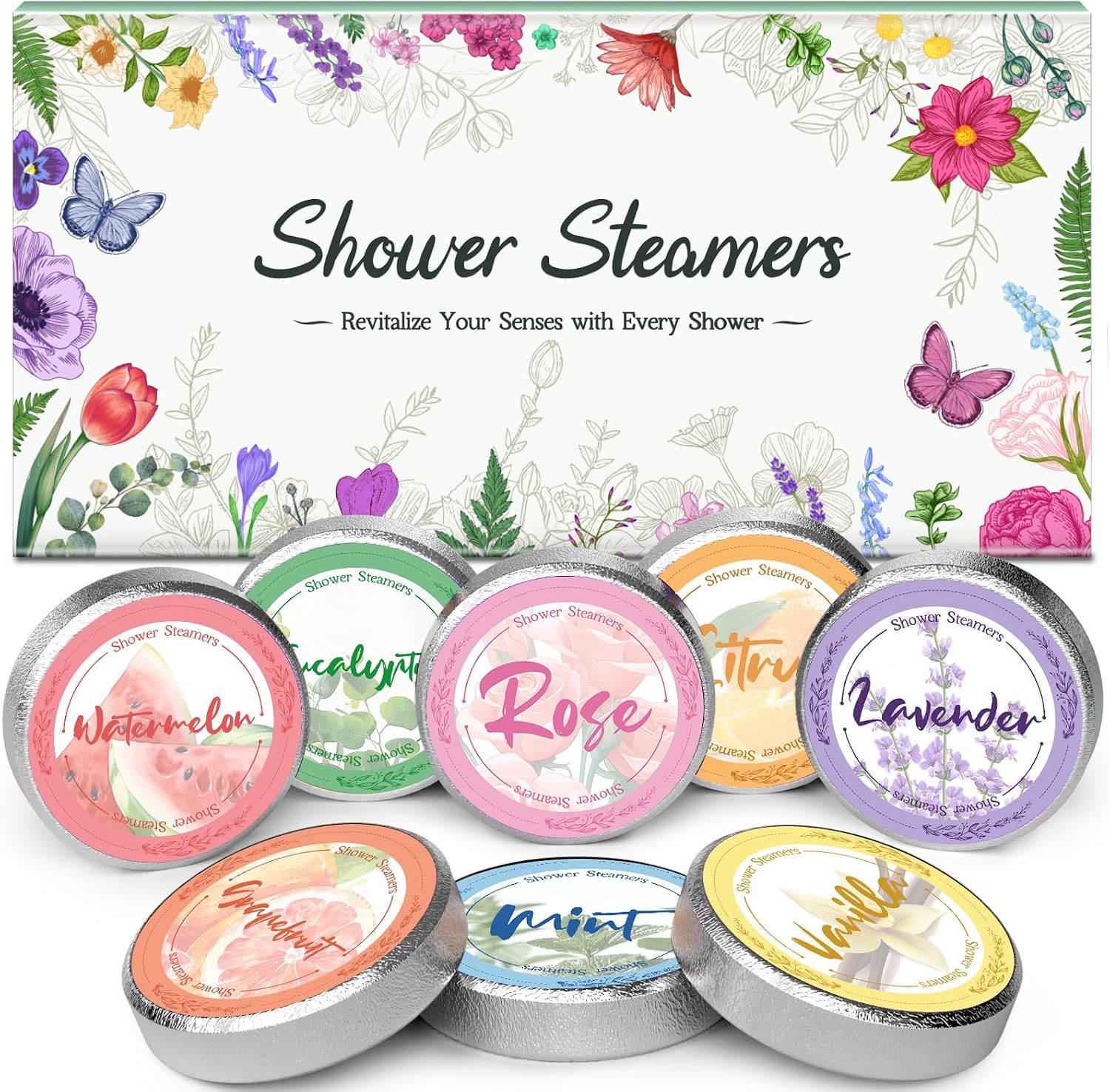 Detalle de Shower Steamers Aromatherapy Gift Set for Women – 8 Scents for a Spa-Style Shower