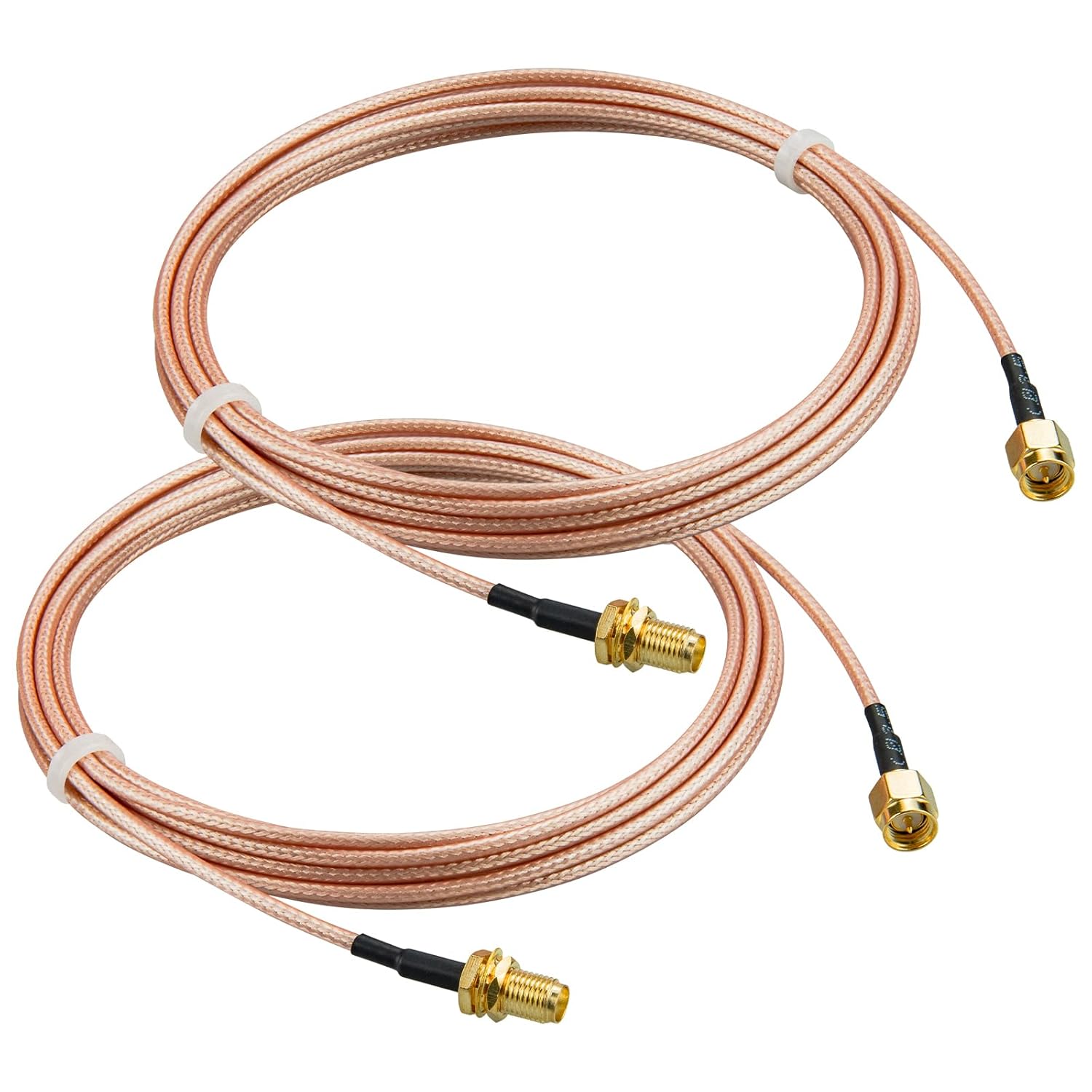 Detalle de Boobrie SMA Male to Female RG316 WiFi Antenna Extension Cable, 3m (Pack of 2)