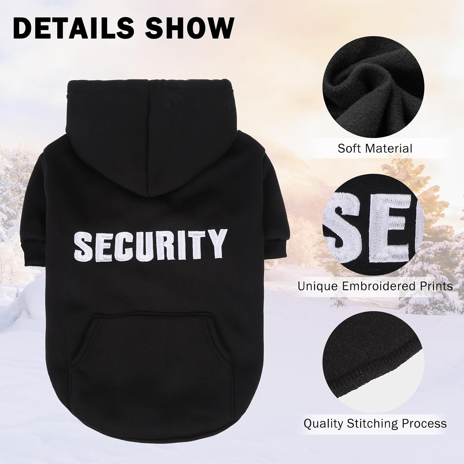Detalle 2 de SCENEREAL Dog Hoodie 4XL