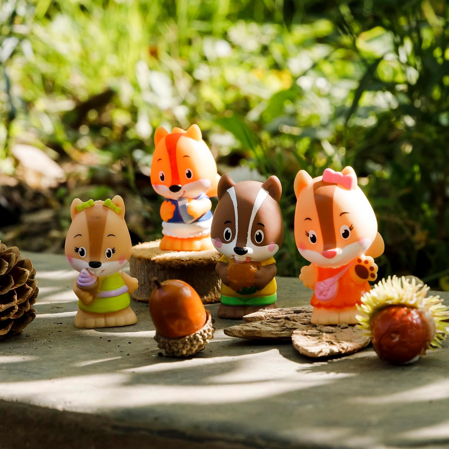 Detalle de Klorofil Famille Nutnut figurines multicolores