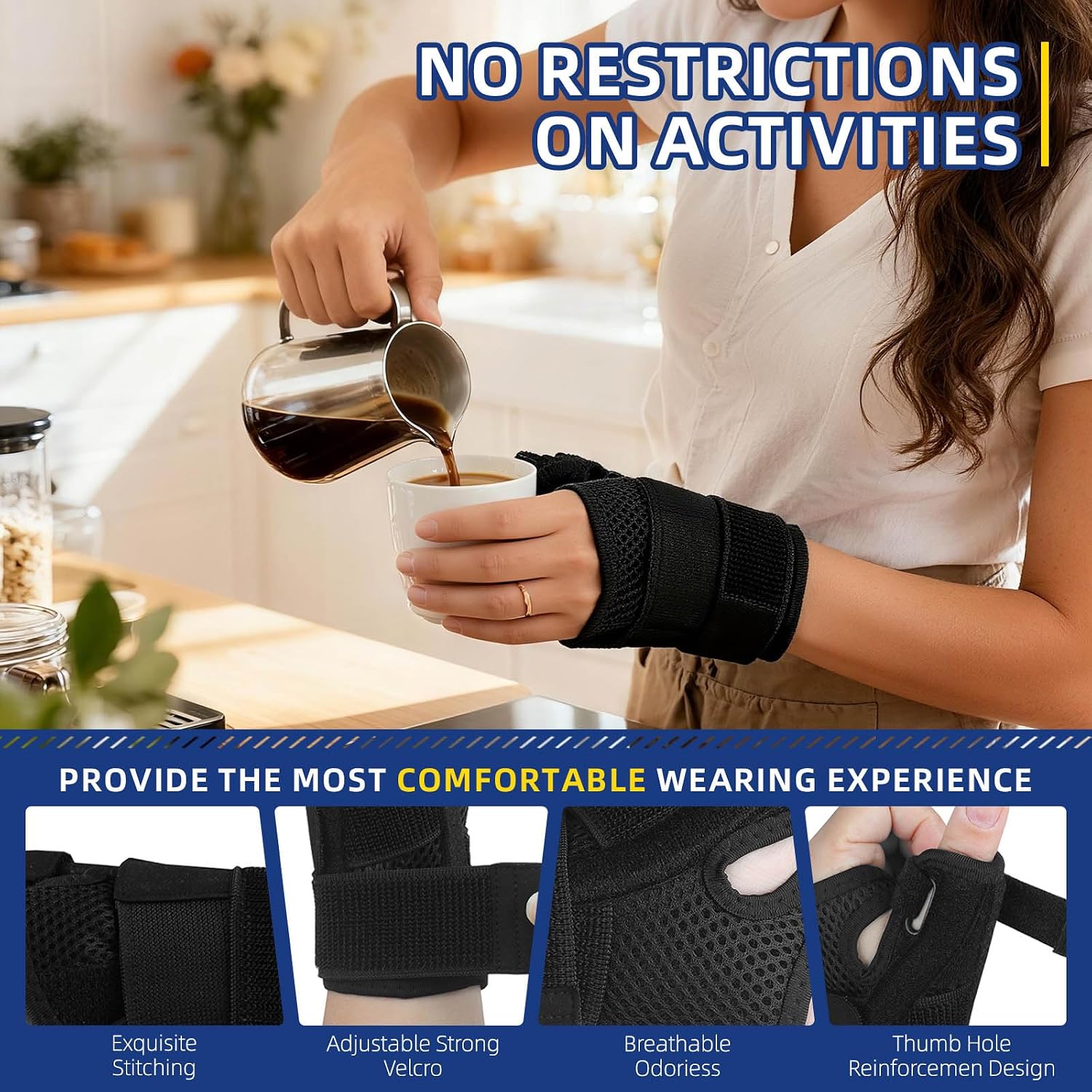 Thumbnail 3 de Bagtopia Thumb Splint Support Brace for Arthritis & Carpal Tunnel