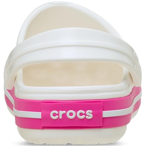 Detalle de Crocs Crocband Clog K para niños (Unisex) Blanco Rosa Crush 28/29 EU