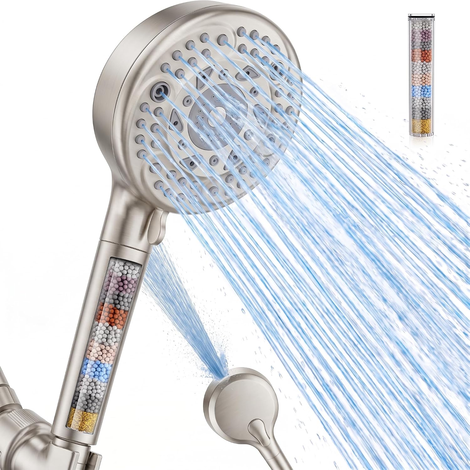 Detalle de SunCleanse handheld shower head