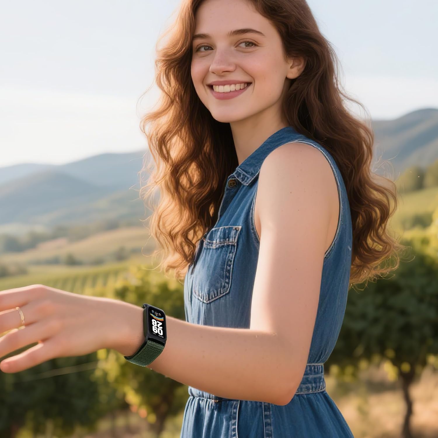 Detalle 2 de Nylon Sportarmband für Smart Band 9 Active