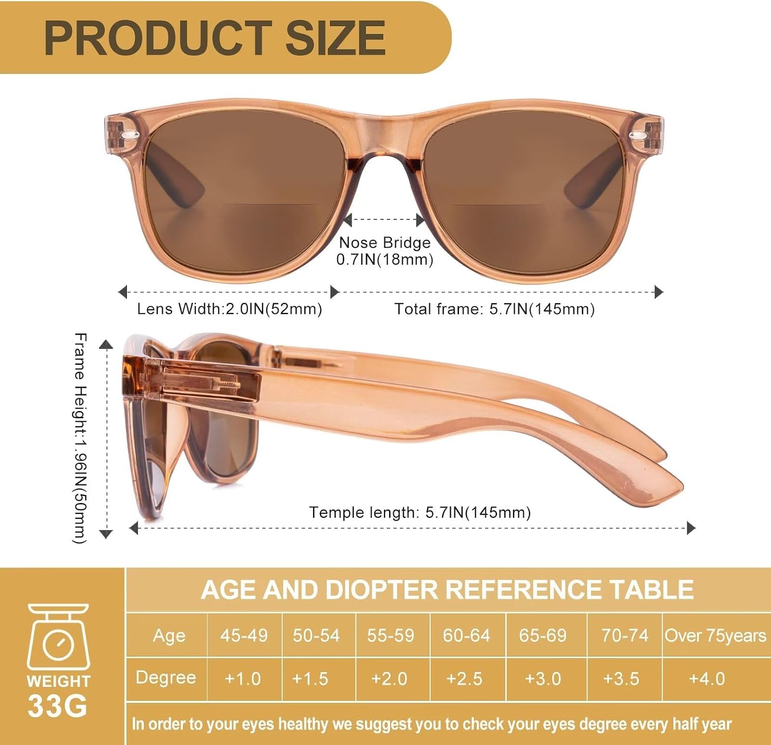 Thumbnail 5 de SKYWAY Bifocal Reading Sunglasses