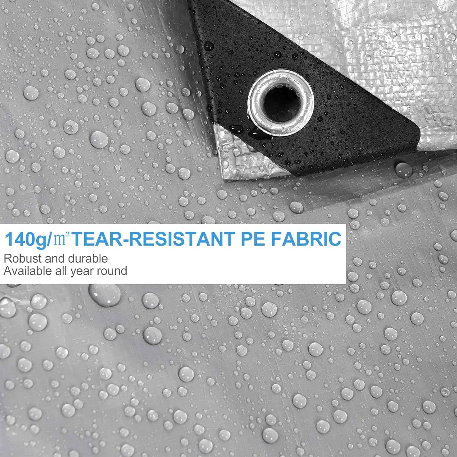 Thumbnail 3 de WOLTU Bâche de Protection 3x6 m – PE 140 g/m², étanche, anti-UV, œillets renforcés