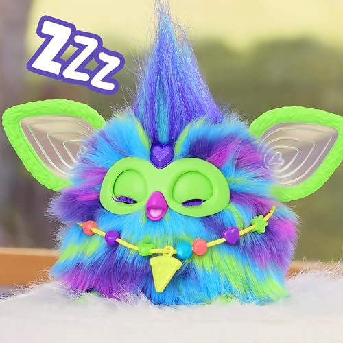 Detalle de Furby Galaxy de Furby (peluche interactivo que brilla en la oscuridad) – versión en español