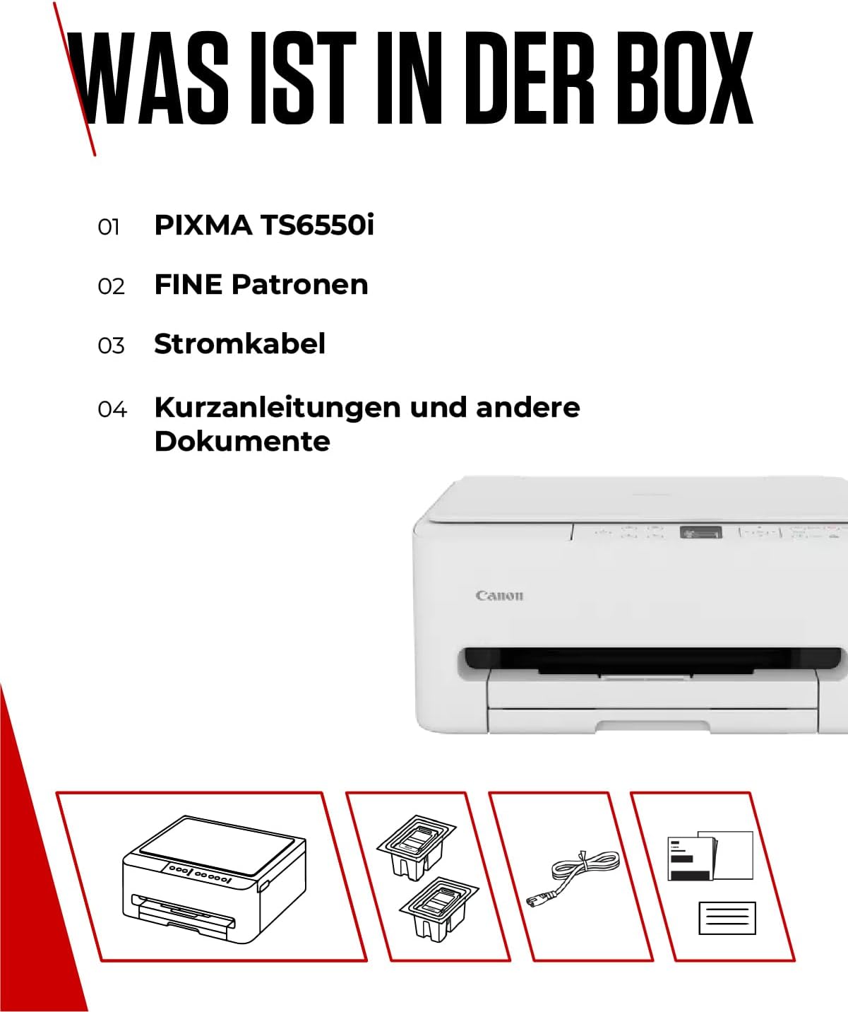 Thumbnail 6 de Canon PIXMA TS6550I – WLAN-Multifunktionsdrucker mit Frontbedienung und PIXMA Print Plan