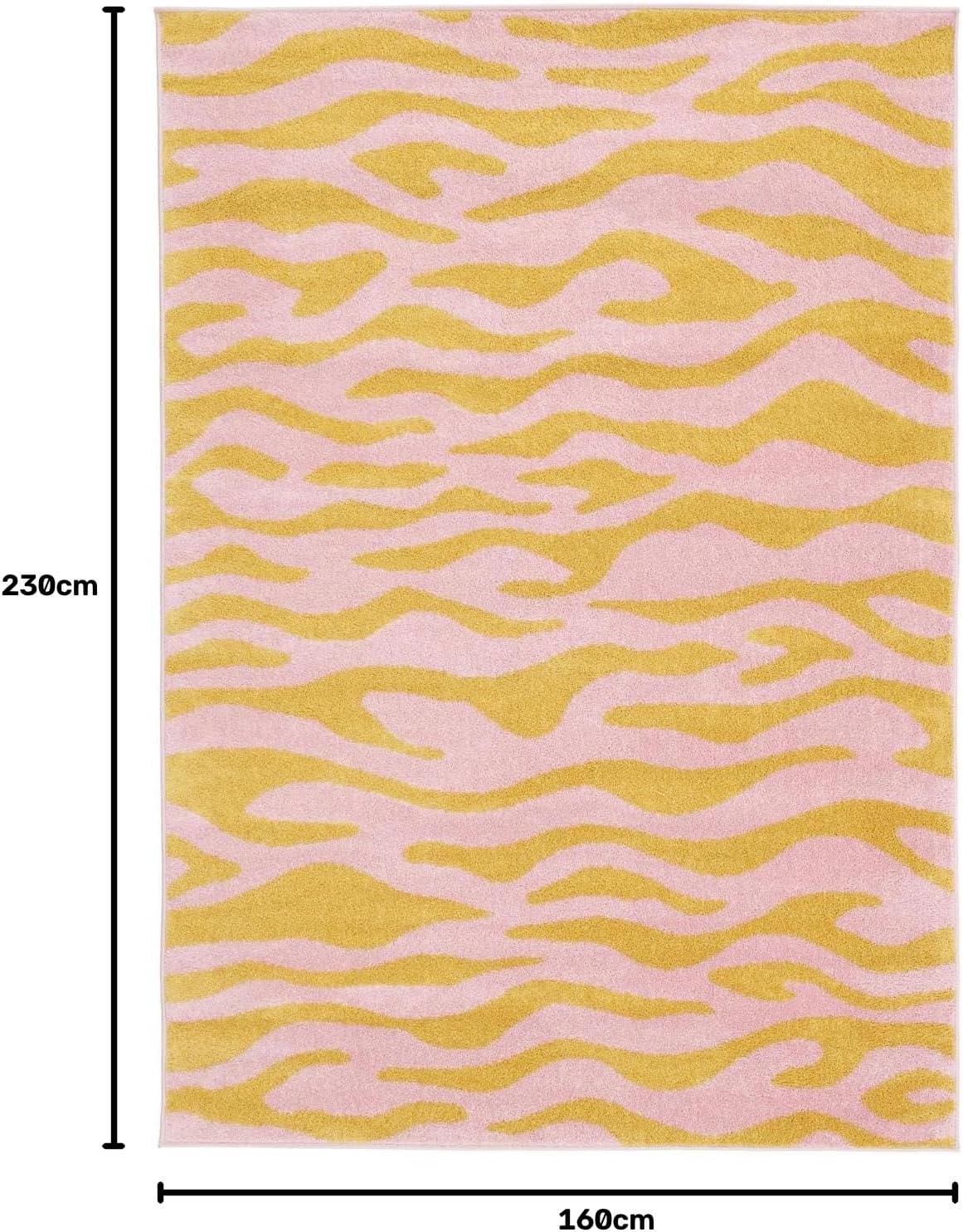Detalle 2 de RugVista Woodcut Indoor & Outdoor Rug, 160 x 230 cm, Yellow/Pink