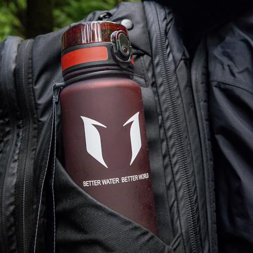 Detalle 2 de Sparrow Trinkflasche 1L – BPA-frei, Tritan Copolyester, 1-Klick Deckel | Super Sparrow
