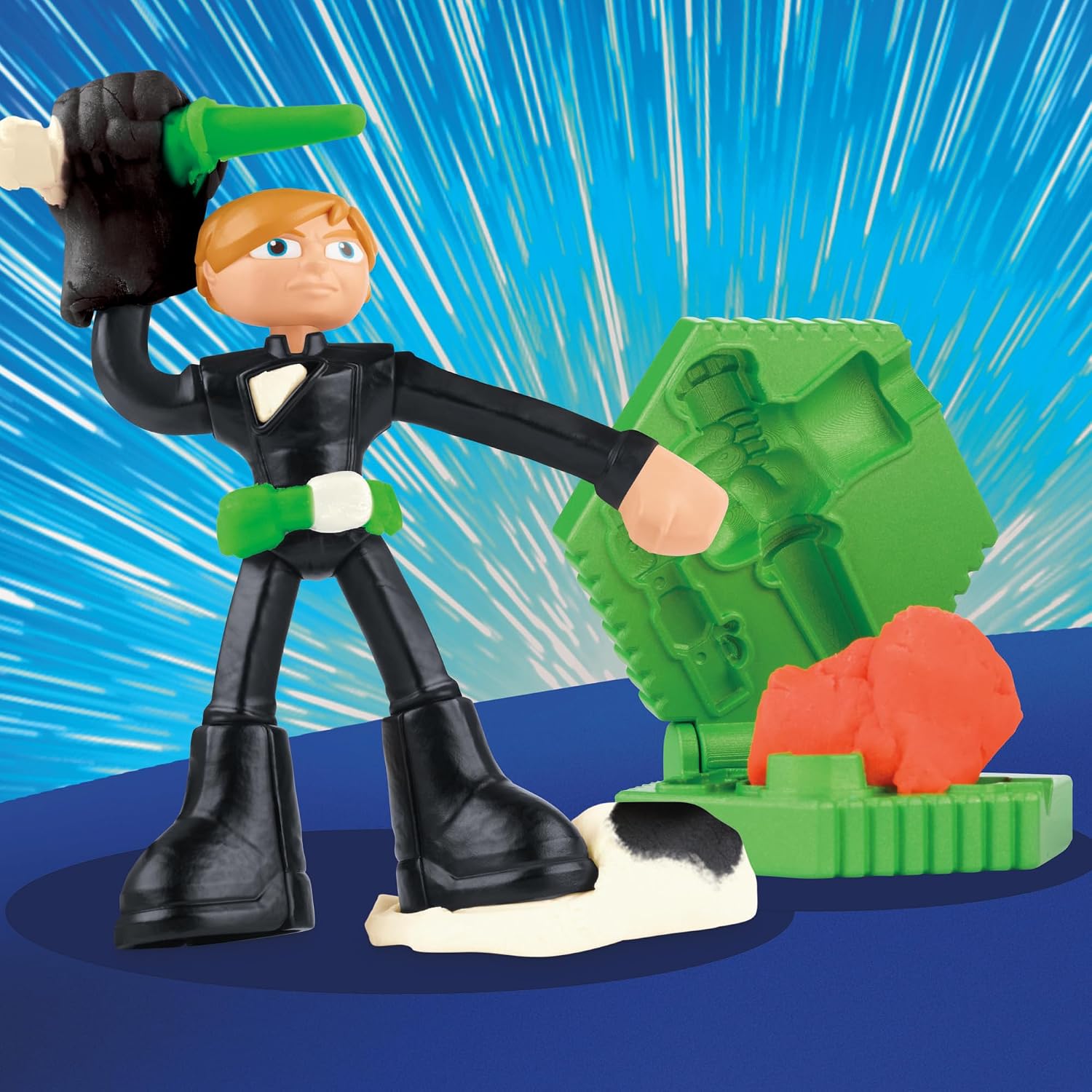Detalle de Play-Doh Star Wars Galaktische Knet-Abenteuer Action-Figurenset (10 cm) – Squish & Slice Lightsabers