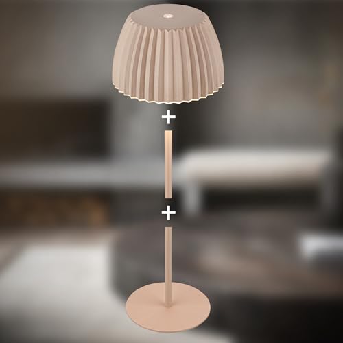 Thumbnail 10 de BRILONER RIFFLE: lámpara de mesa recargable y sin cable con borde luminoso, IP44 y regulador táctil