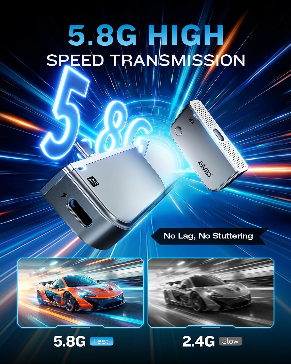 Thumbnail 3 de TIMBOOTECH 2027 Type-C Wireless HDMI Transmitter and Receiver, 328 ft Range