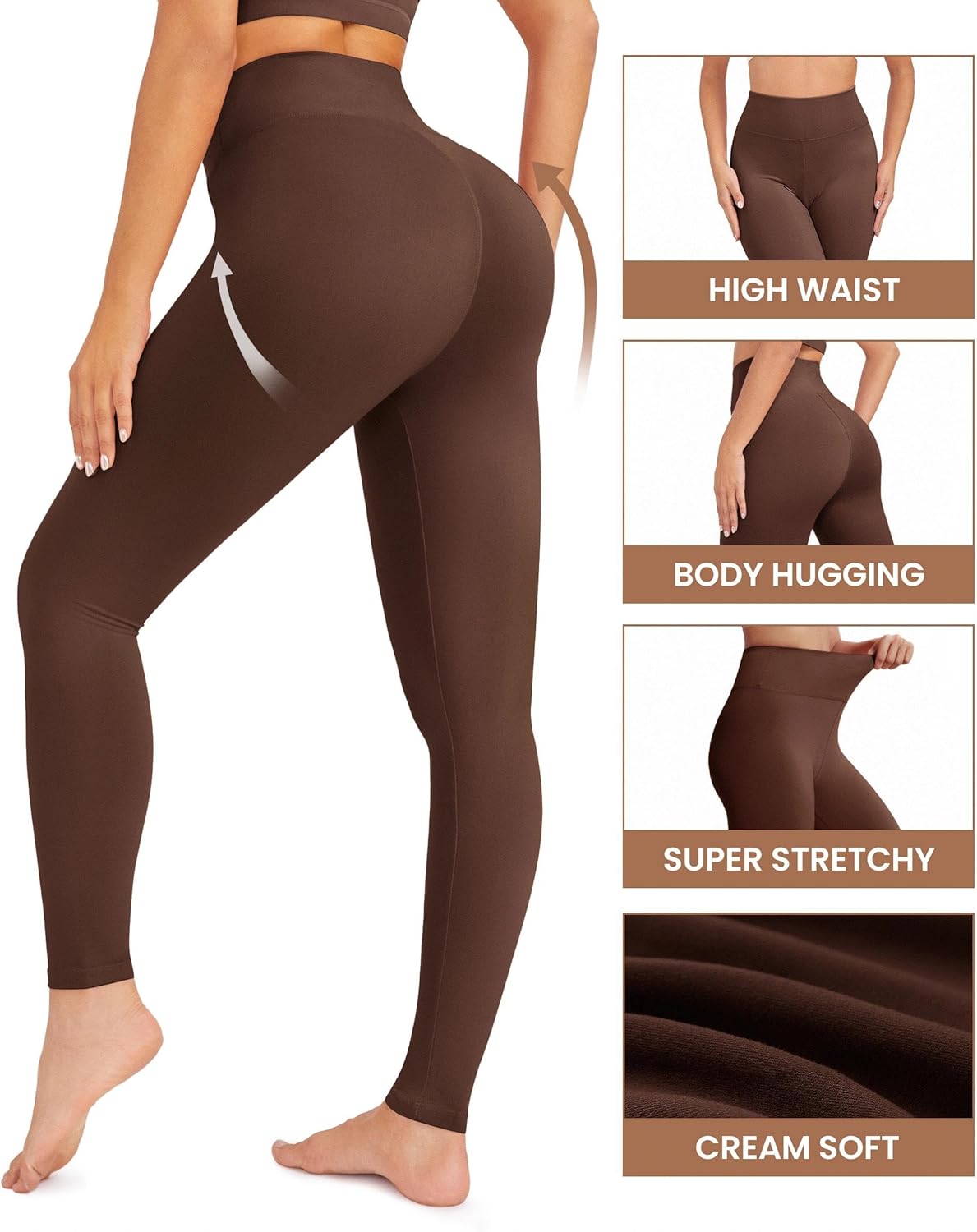 Thumbnail 4 de VALANDY Creamlush High‑Waisted Leggings 3 Pack