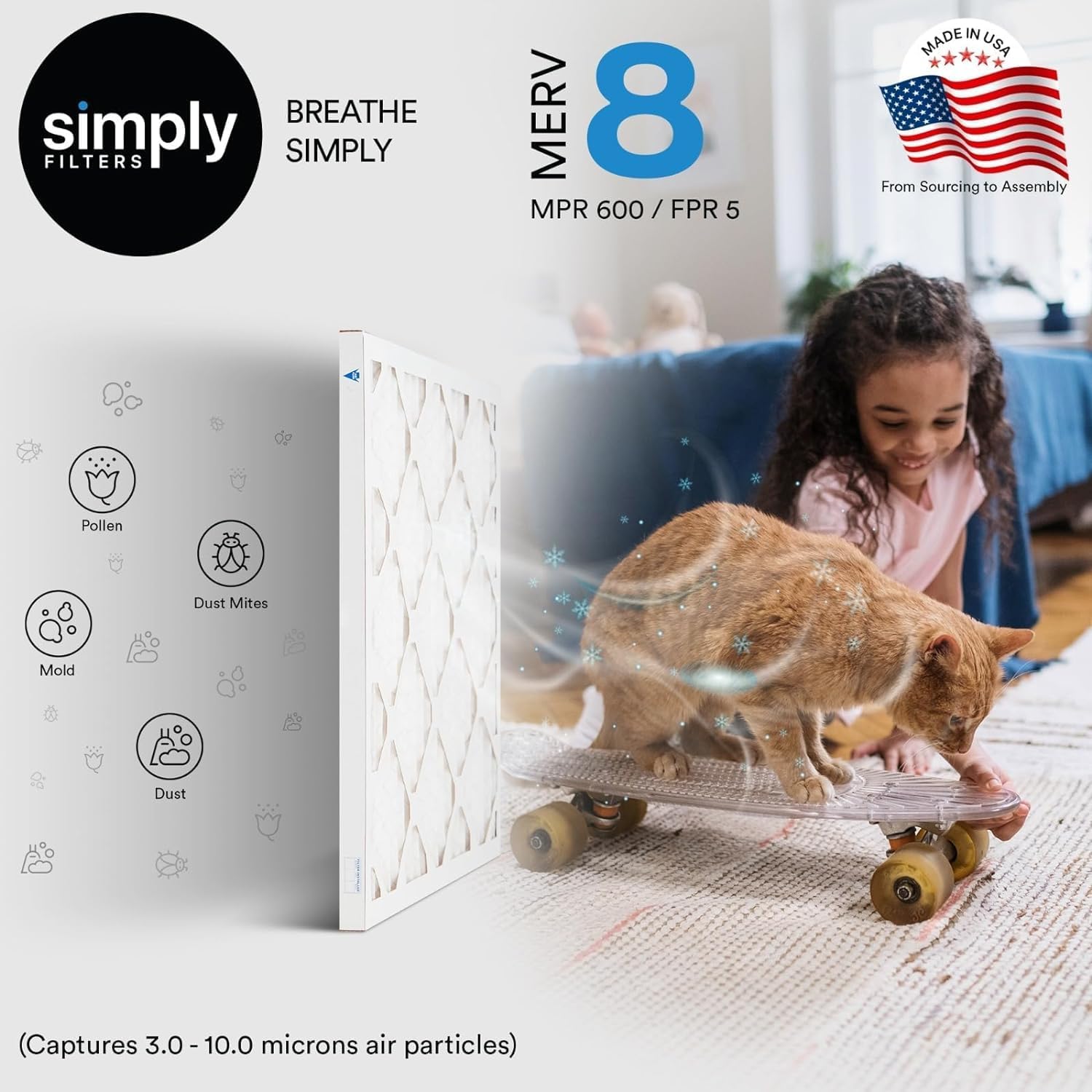 Thumbnail 6 de Simply 14x18x1 Air Filter, MERV 8 — 6 Pack