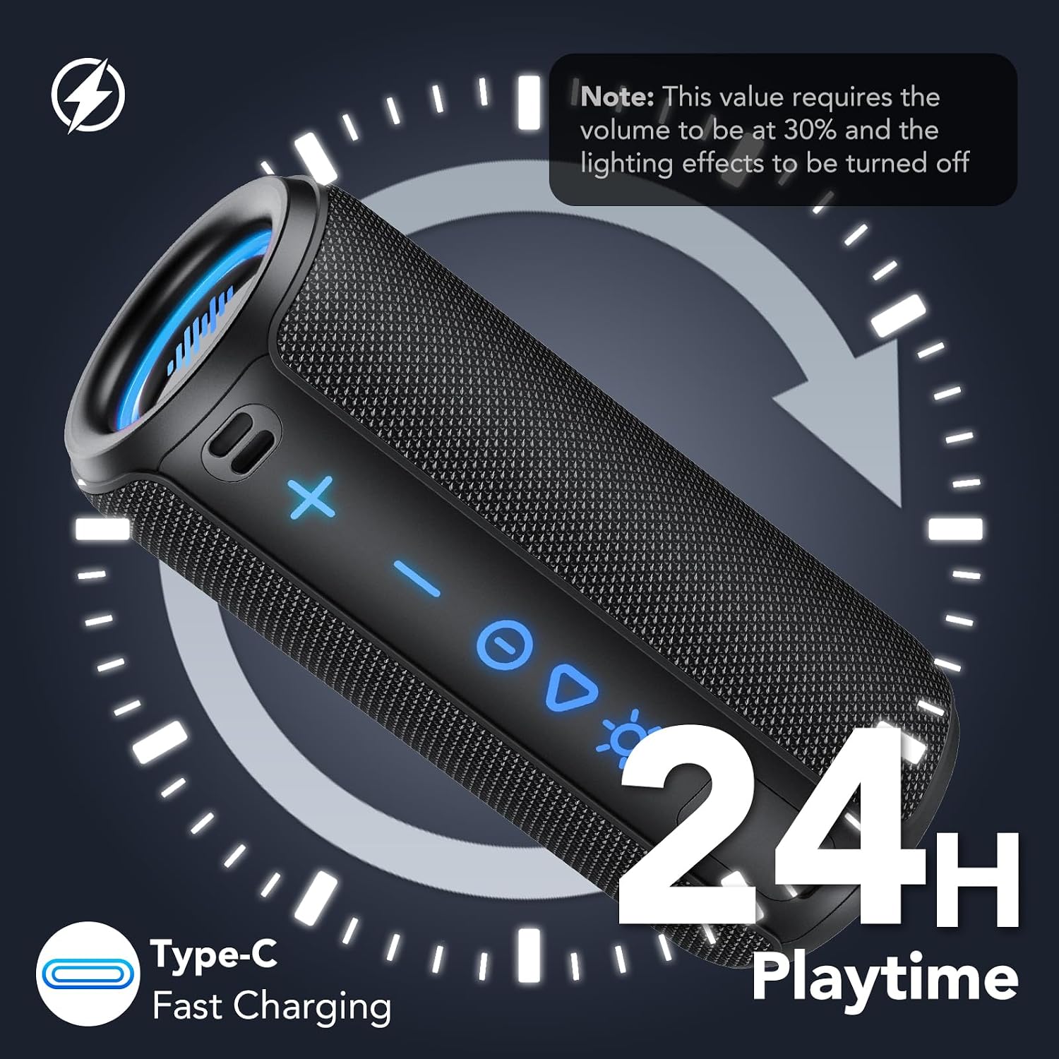 Thumbnail 2 de TIMU Portable Bluetooth Speaker Powerful Sound