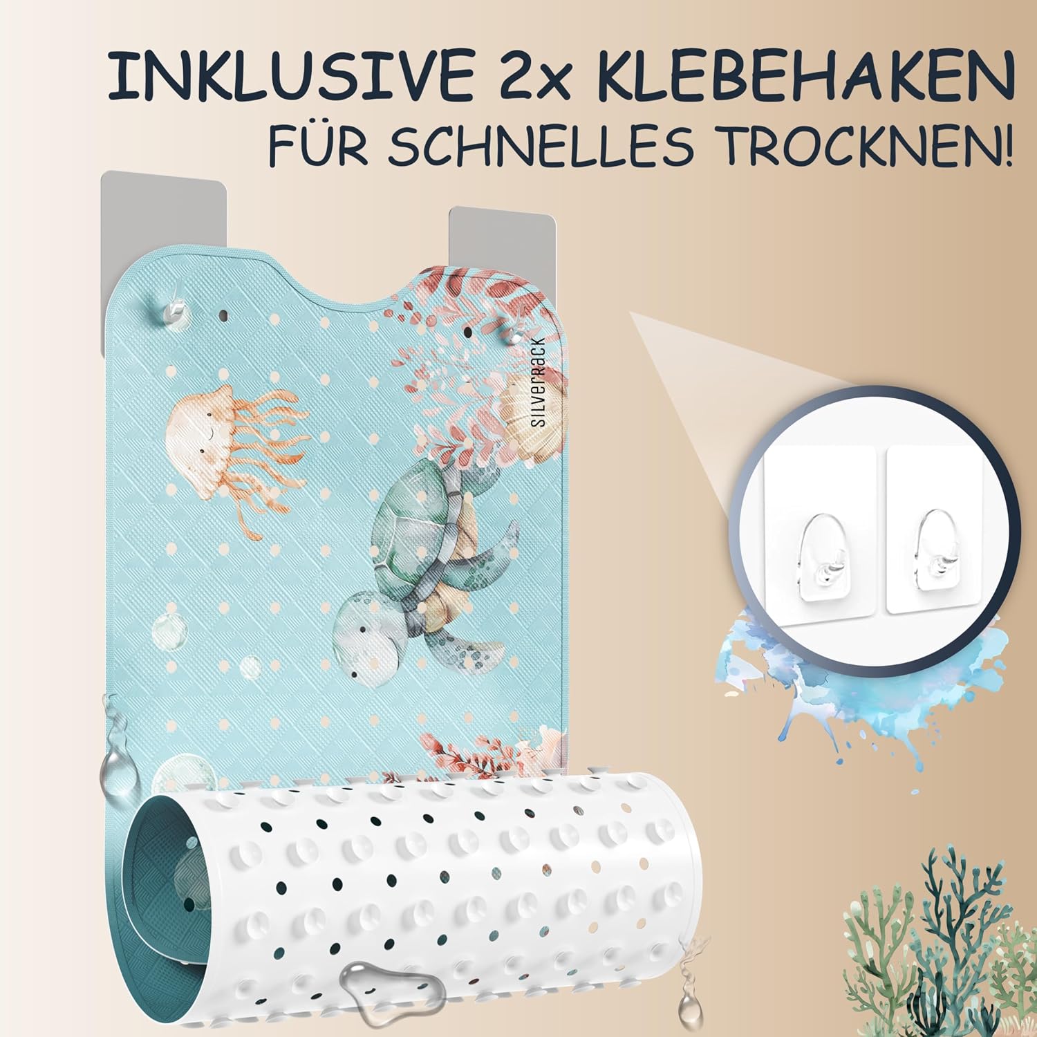 Detalle 2 de SilverRack Tapis de bain enfant 100x40cm