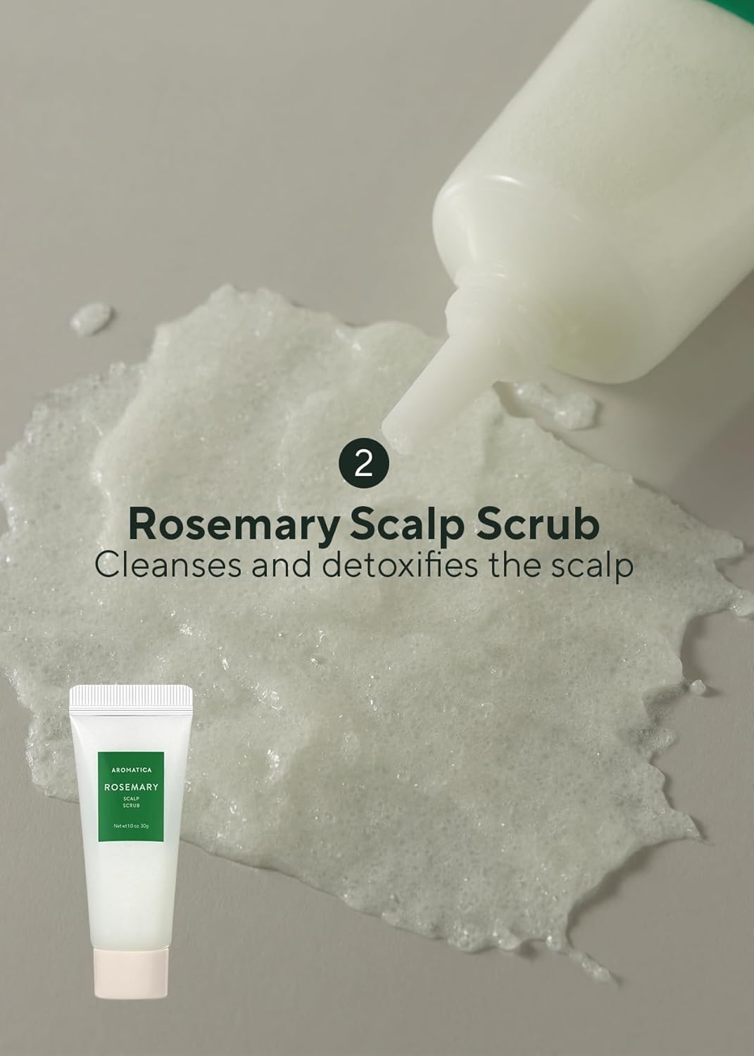 Thumbnail 3 de AROMATICA Kit d'Essai de Peeling du Cuir Chevelu au Romarin – Coffret Cadeau