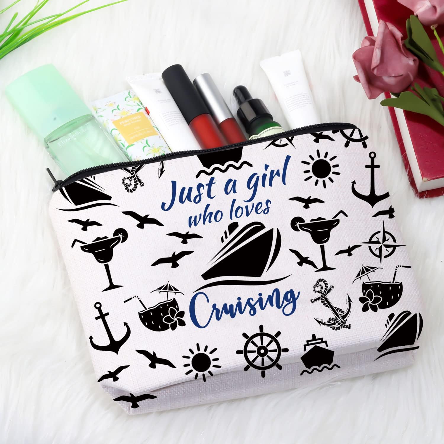Thumbnail 4 de Cruise Trip Vacation Gift Makeup Bag for Cruising Lovers