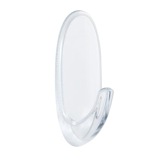 Thumbnail 12 de Command Medium Hooks, Clear: 7 Hooks and 10 Adhesive Strips for Damage-Free Organisation