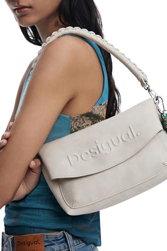 Detalle 1 de Desigual Half Logo Trokel Shoulder Bag Piedra 1 unidad