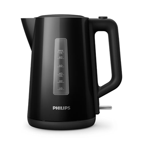 Detalle de PHILIPS 3000: Hervidor de agua eléctrico 1,7 L, ebullición rápida, negro