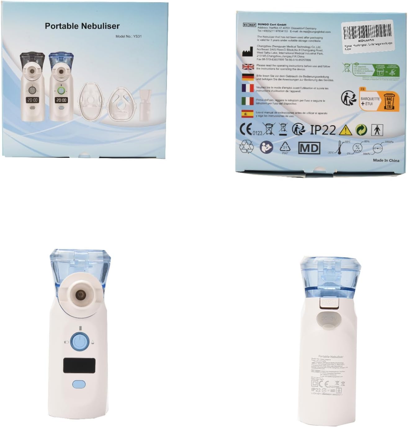 Thumbnail 6 de Nigecue Inhalationsgerät Tragbar Vernebler Set – leise, kompakt und USB-aufladbar