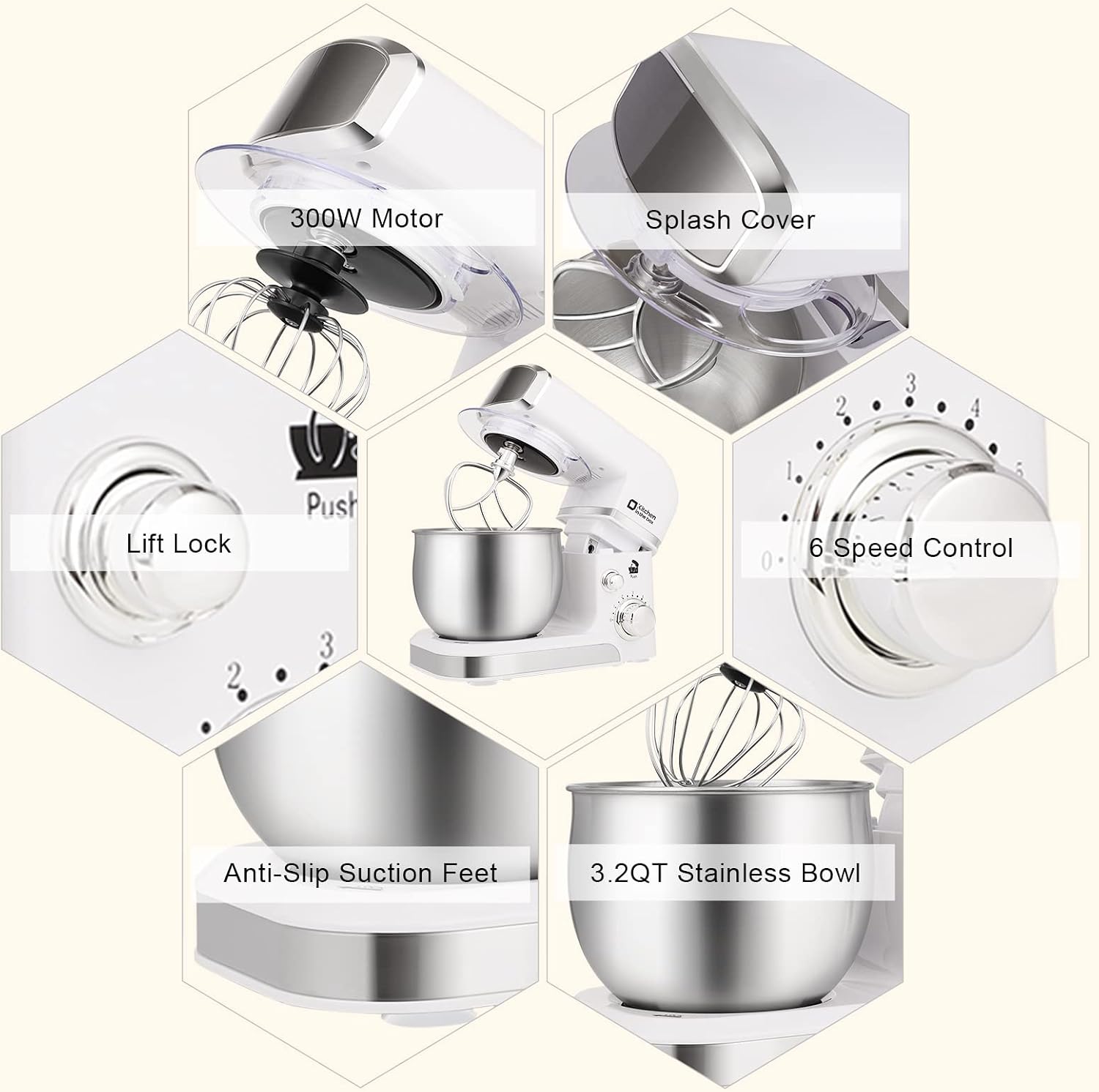 Thumbnail 4 de Stand Mixer 3.2Qt with 6 Speeds ⚙