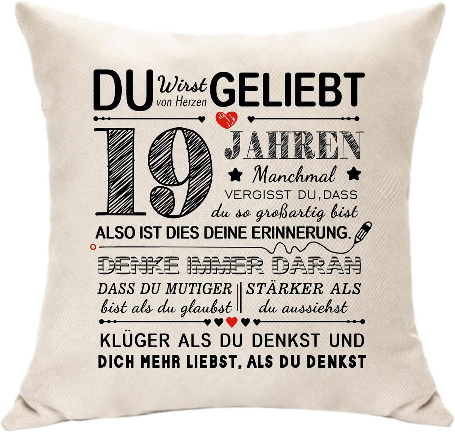Thumbnail 1 de 35. Geburtstag Geschenkidee: Kissenbezug als Erinnerungsdeko – Für Frauen & Männer