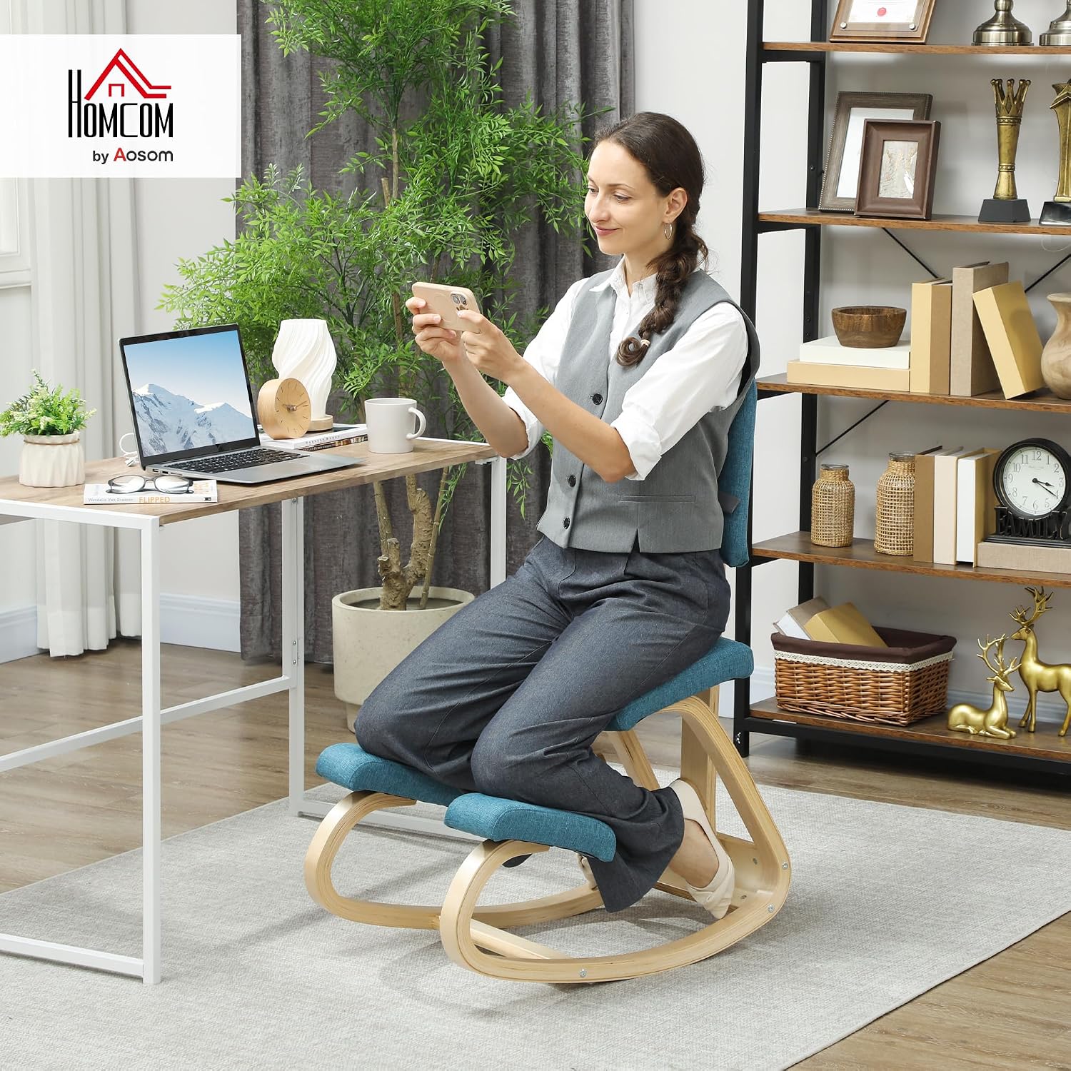 Thumbnail 1 de HOMCOM Chaise à genoux ergonomique