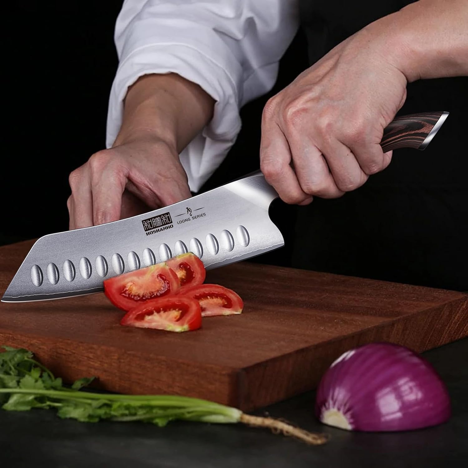 Detalle 2 de HOSHANHO Santoku Knife, 7-Inch
