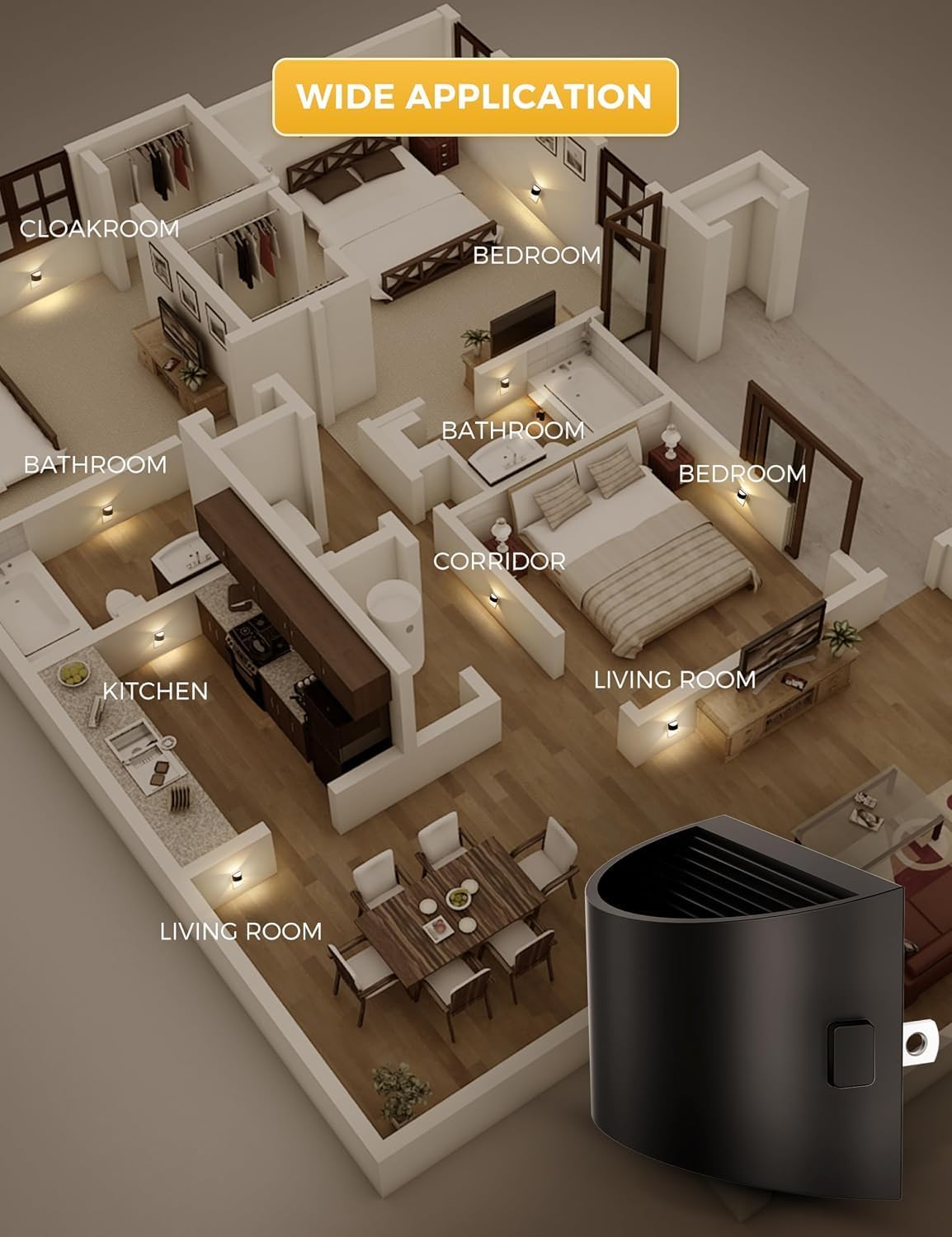 Thumbnail 6 de L LOHAS LED GY107 Plug-In Night Lights, Dimmable with Dusk-to-Dawn Sensor