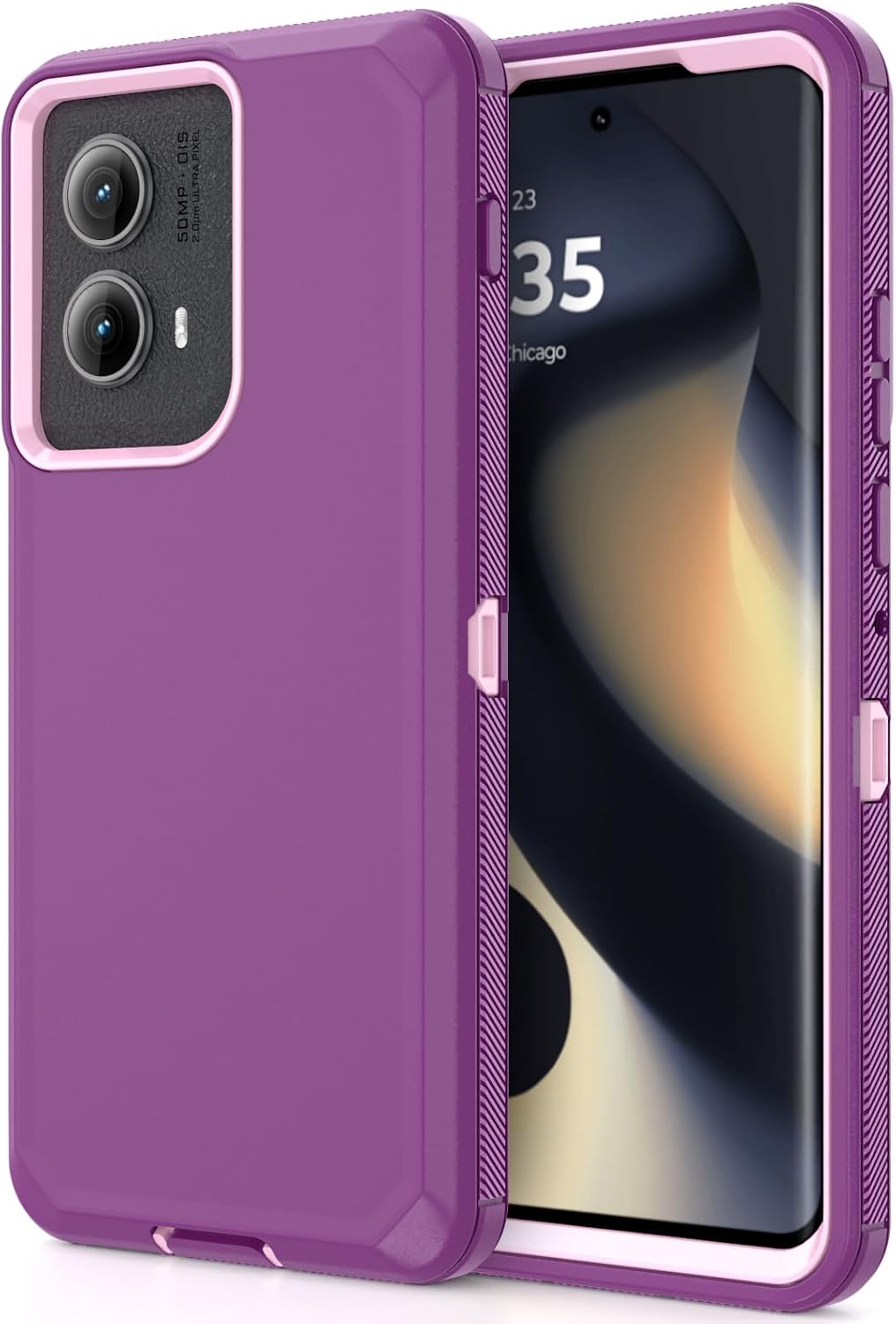 Detalle de Jiunai Rugged Phone Case for Moto Edge 2024