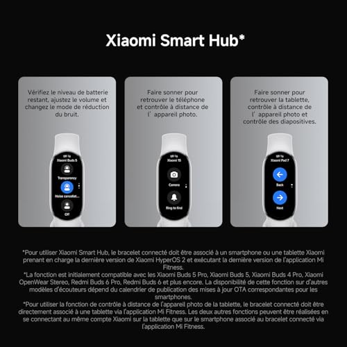 Thumbnail 13 de XIAOMI Smart Band 10 - Bracelet Connecté, autonomie 21 jours, écran AMOLED 1,72" et suivi santé