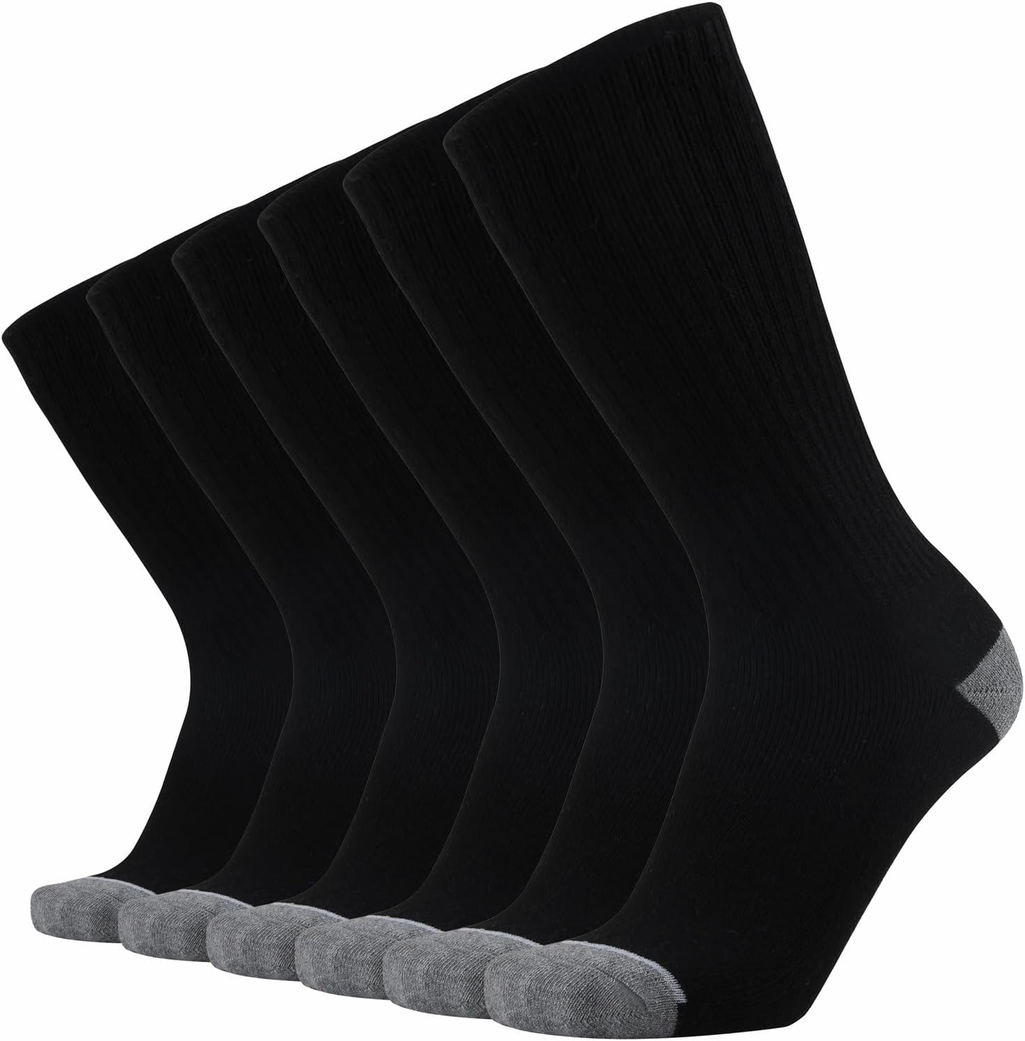 Detalle de ONKE Max Full Cushion Crew Socks (Moisture Wicking, Odor Control) for Steel Toe Work Boots