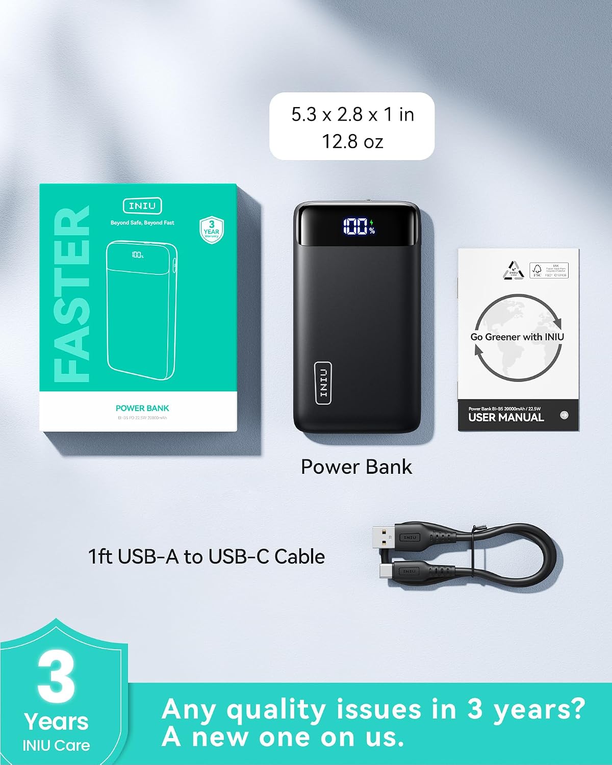 Thumbnail 5 de INIU Power Bank 20000mAh portable charger