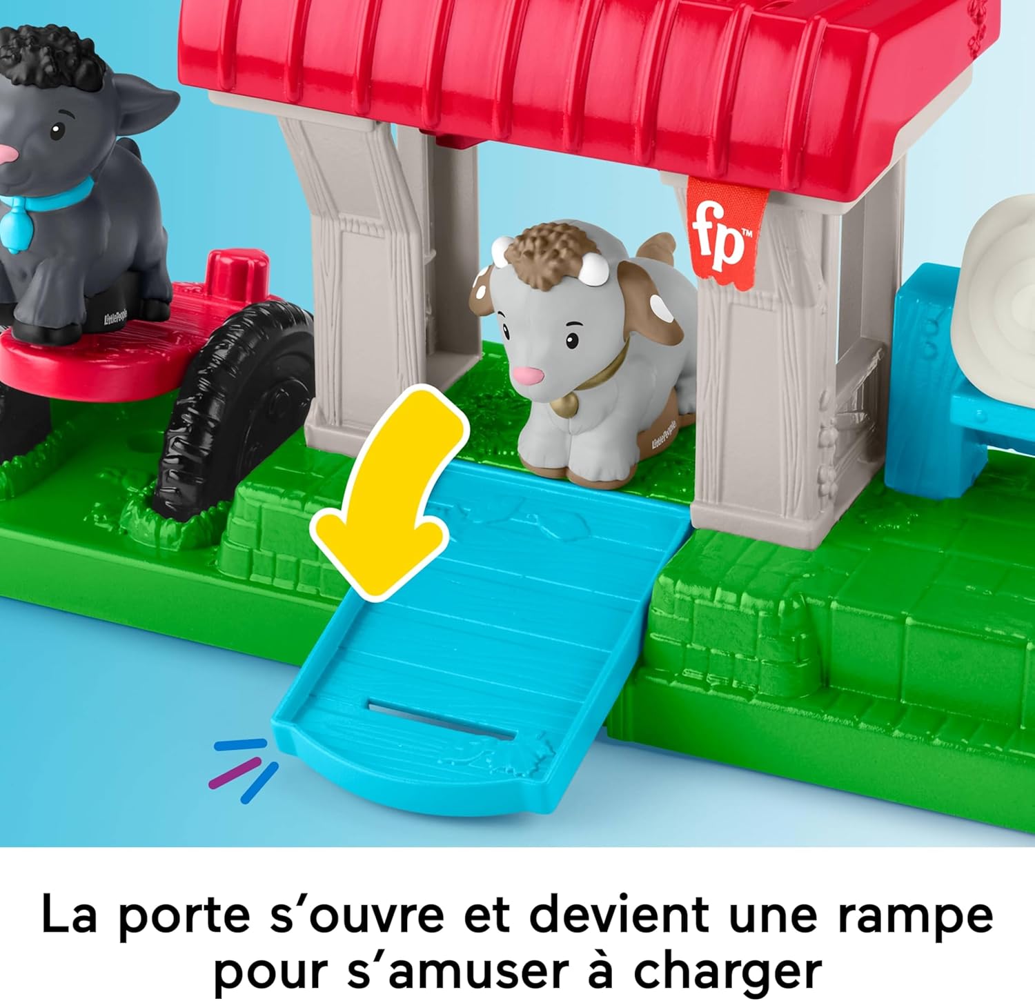 Thumbnail 2 de Fisher Price Coffret pour tout-petits La Chèvrerie des Little People (HWR85) avec 2 figurines et accessoire